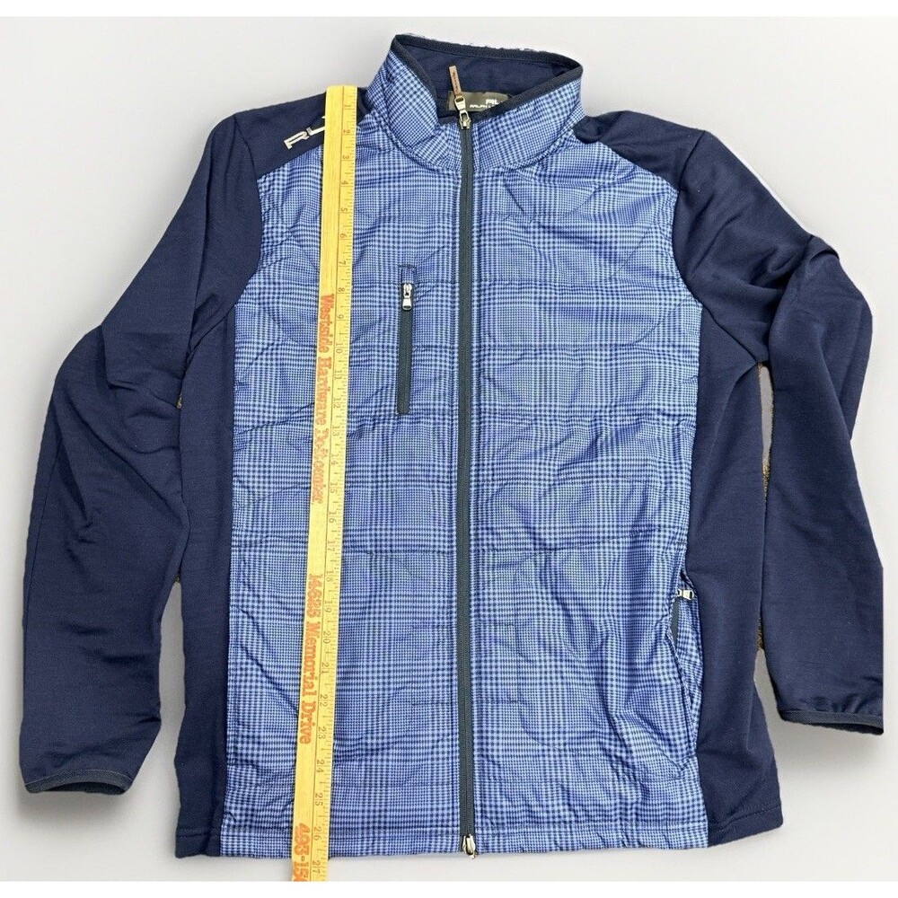 NWT RLX RALPH LAUREN Mens Medium Houndstooth Wool-Blend Quilted Jacket Blue $268 - Picture 8 of 14
